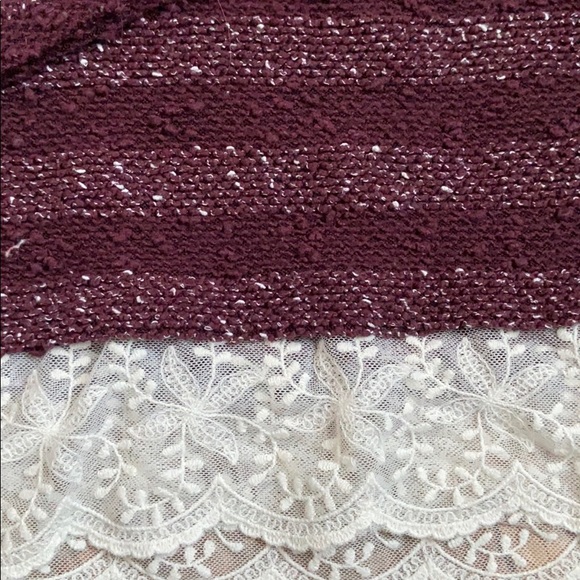 Ann Taylor Loft Burgundy sweater - Picture 3 of 3